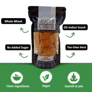 Roasted Whole Wheat Jeera Namak Para