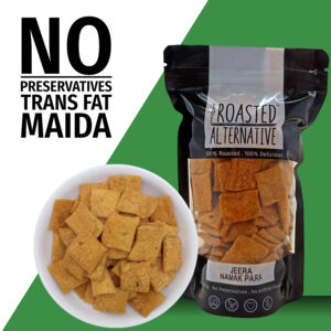 Roasted Whole Wheat Jeera Namak Para