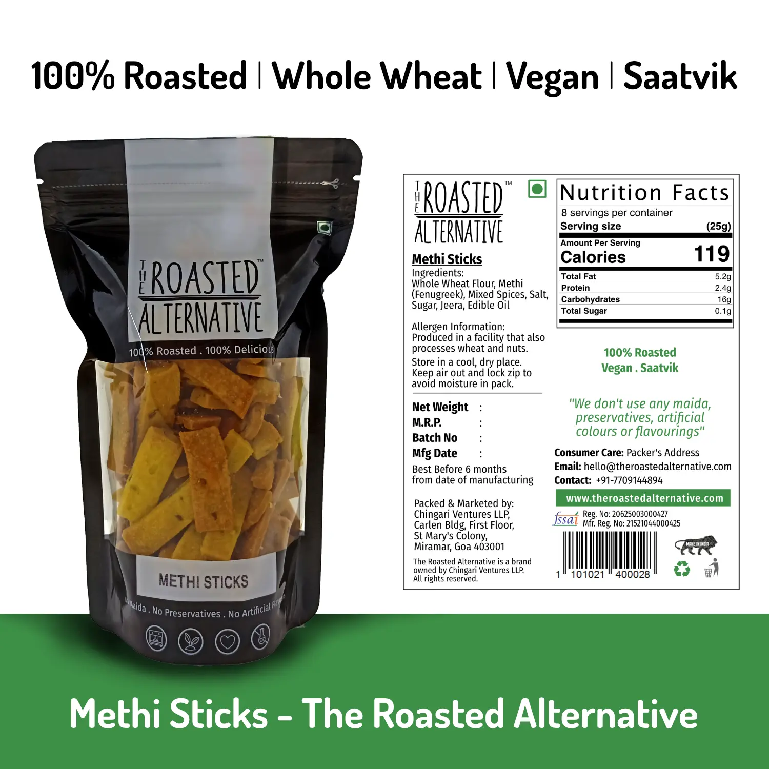 Roasted Methi Sticks