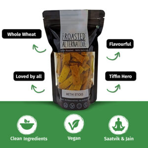 Roasted Whole Wheat Methi Sticks