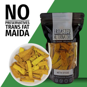 Roasted Whole Wheat Methi Sticks