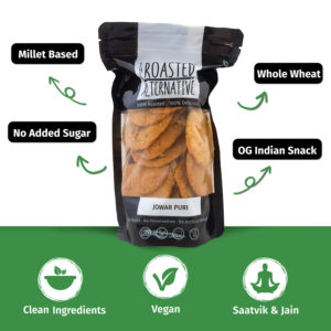 Roasted Whole Wheat Jowar Puri