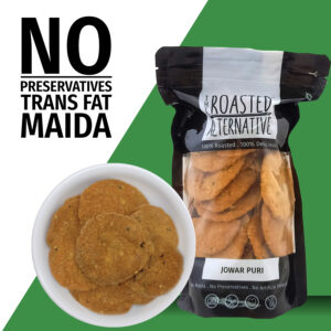 Roasted Whole Wheat Jowar Puri