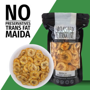 Roasted Oil Free Masala Banana Wafers