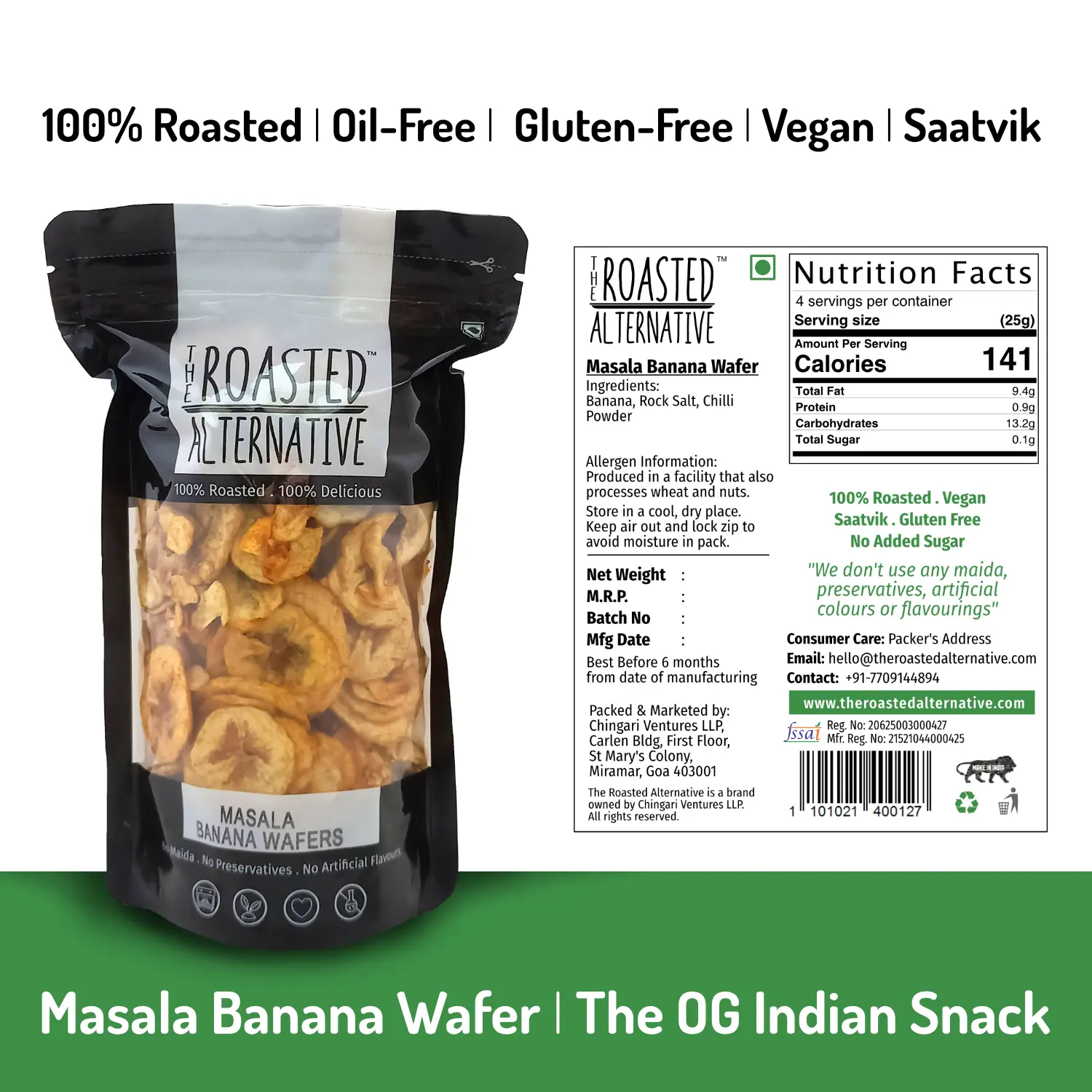 Roasted Masala Banana Wafers