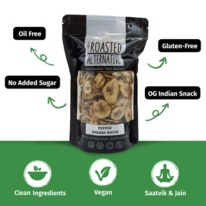 Roasted Oil Free Pepper Banana Wafers