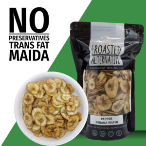 Roasted Oil Free Pepper Banana Wafers