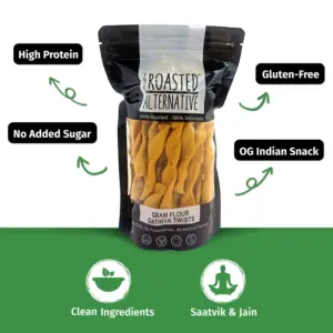 Roasted Gram Flour Gathiya Twists