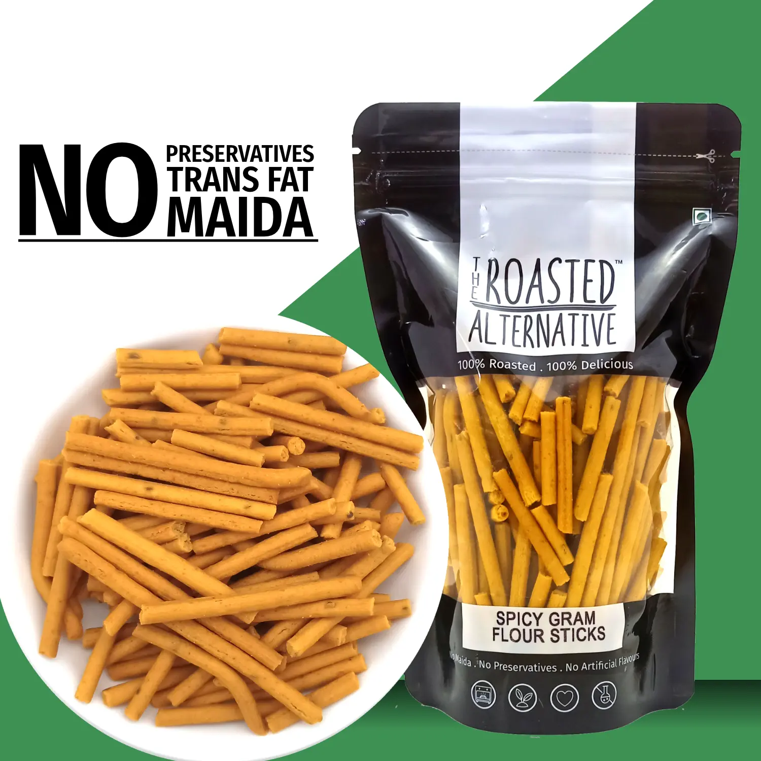 Roasted Spicy Gram Flour Sticks