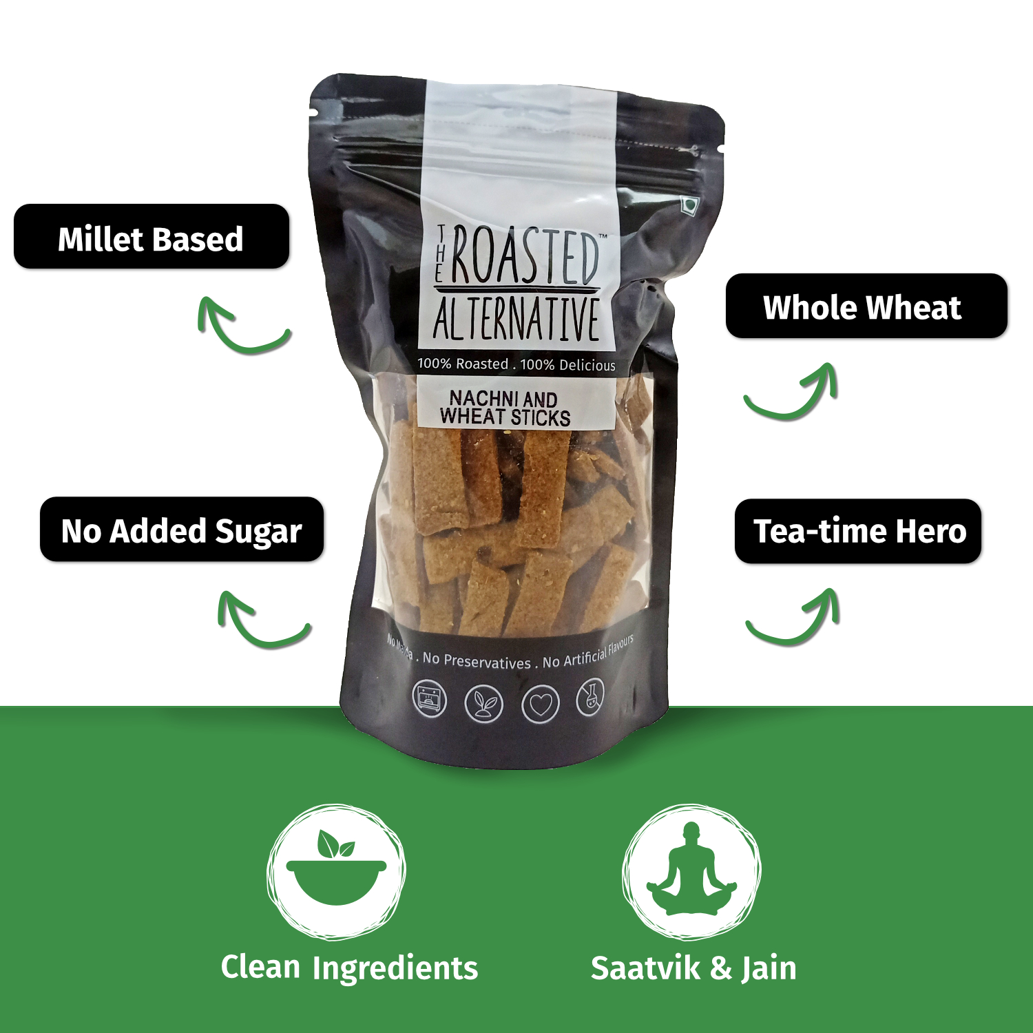 Roasted Nachni & Wheat Sticks